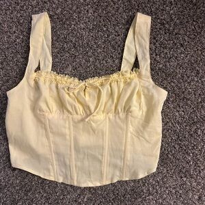 Windsor Yellow Ruffled Blouse